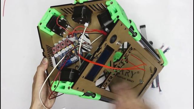 3DSWAY Mini Delta 3D Printer D130 Assembly Instructions step13 Circuit wiring смотреть онлайн