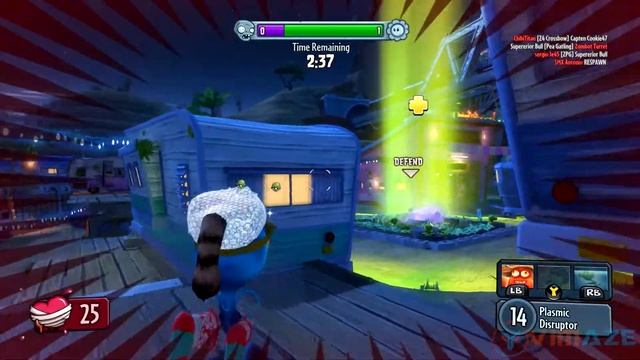 Plants Vs Zombies Garden Warfare Boss Mode - Plasma Pea смотреть онлайн
