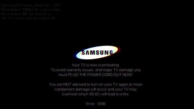 Samsung Smart Tv Horror but 24 hour Overheating Kill Screen смотреть онлайн