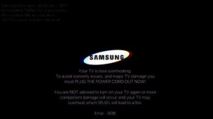 Samsung Smart Tv Horror but 24 hour Overheating Kill Screen