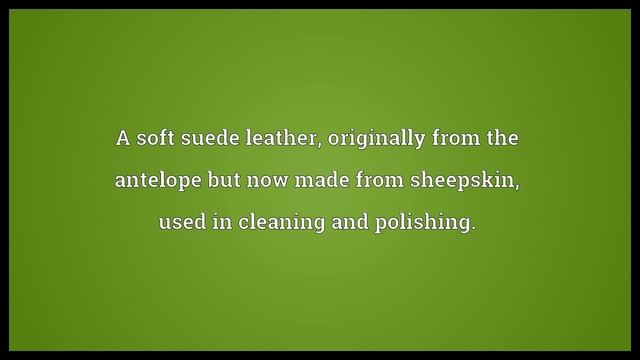 Chamois leather Meaning смотреть онлайн