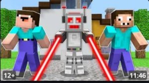 НУБ И ПРО СКРАФТИЛИ ЗЛОГО РОБОТА В МАЙНКРАФТ ! НУБИК В ГОРОДЕ И ТРОЛЛИНГ ЛОВУШКА В MINECRAFT