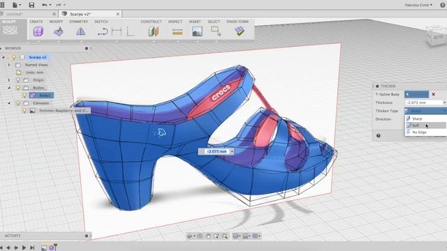 Fusion 360 Lezione 12 - Esercitazione Tsplines смотреть онлайн