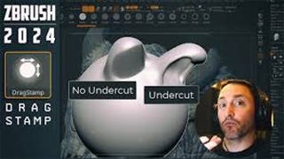 ZBrush 2024 DragStamp Stroke