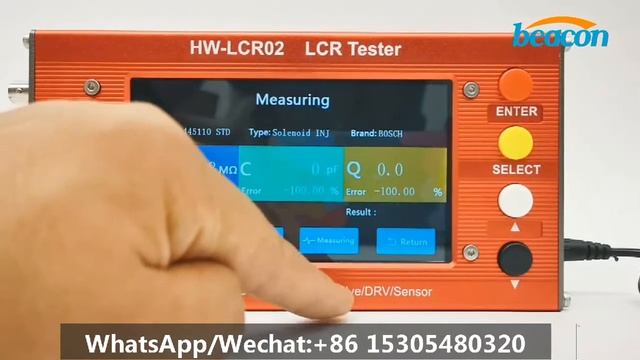 How to operate HW-LCR02 LCR digital bridge diesel solenoid piezo injectors pump valve LCR tester смотреть онлайн