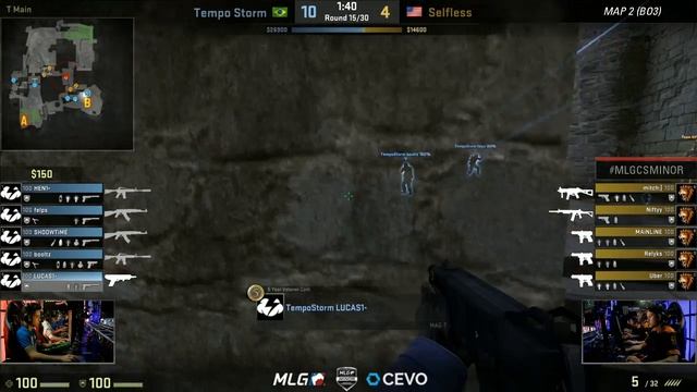 Tempo Storm vs Selfless Gaming - Championship Winners Round 1 - Game 2 - MLG Americas CS:GO Minor смотреть онлайн