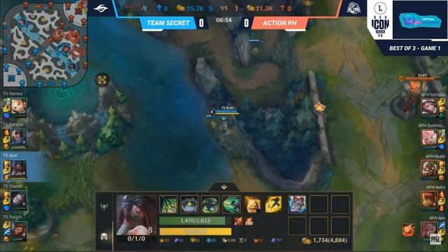 Team Secret vs Action PH [Game 1 BO3] | PH Icon Series: N.Luzon Group Stage (Day 4) смотреть онлайн