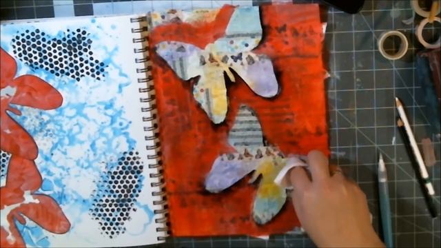 Mixed Media Monday - Art Journal - Butterfly смотреть онлайн