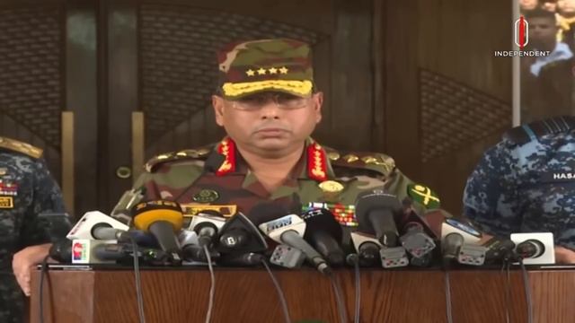 অন্তর্বতীকালীন সরকার কখন গঠন হবে, জানালেন সেনাপ্রধান | Army Chief | Interim Govt | Independent TV смотреть онлайн