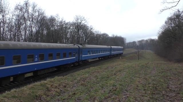 Тепловоз ТЭП70к-0326 сообщением "Гродно - Витебск" смотреть онлайн