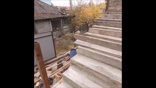 Завершение лестницы.( далее обработка.)