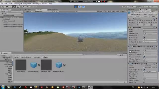 Создание игр в среде Unity урок#13 Вода Разные виды воды смотреть онлайн
