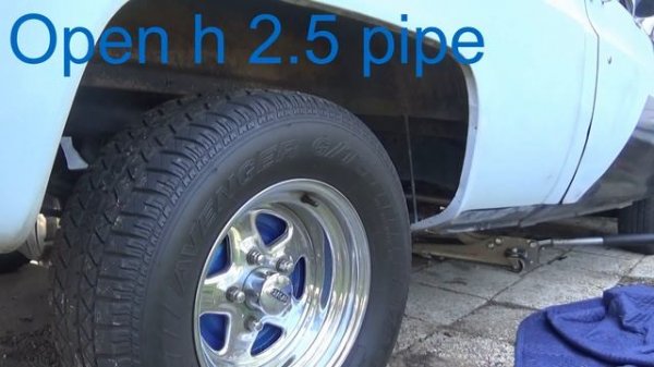 x pipe vs h pipe sound small block chevy  c10