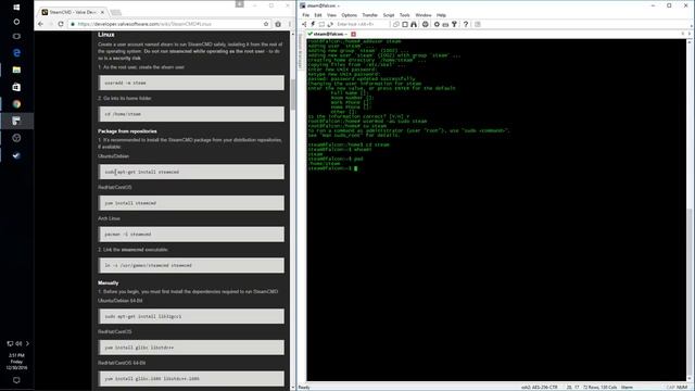 SteamCMD Install on Linux Dedicated Server смотреть онлайн