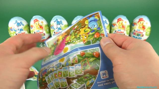12 Surprise MAXI Easter 2016 Surprise Eggs смотреть онлайн