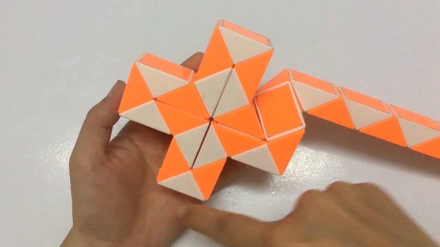 SLOW TUTORIAL - Rubik's Twist or Rubik's Snake 48 - 3D Flower - 花 смотреть онлайн