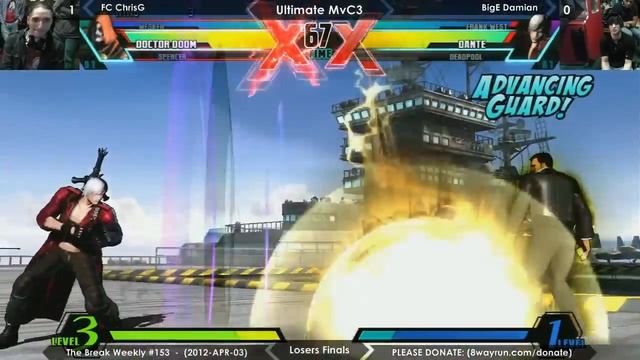 The Break #153 - UMvC3 LF - FC ChrisG VS BigE Damian смотреть онлайн