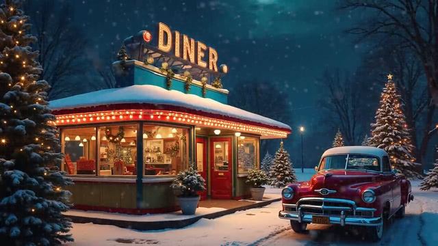 1950's Coffee Diner Christmas Time: Classic 🎄 смотреть онлайн