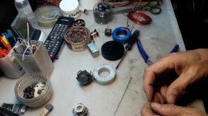 Ферритовые кольца антенны. Намотка