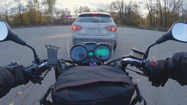 [Прохват на мотоцикле] Мотоцикл Regulmoto SK200-6. Октябрь. Холодно. Актуальные темы 2024. смотреть онлайн