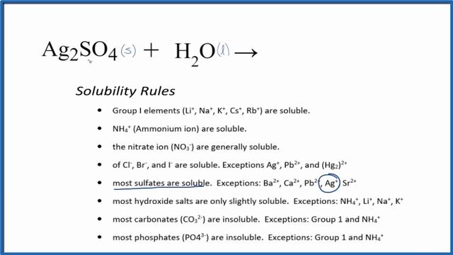 How to Write the for Equation for Ag2SO4 + H2O (Silver sulfate + Water) смотреть онлайн