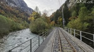 Осенний переезд из Интерлакена в Лаутербруннен, Швейцария!  4k 60p HDR