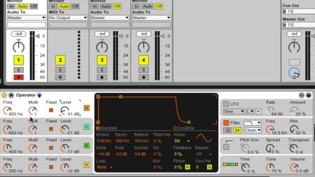 Ableton Live: Additive Synthesis with the Operator Instrument смотреть онлайн