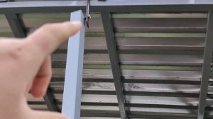 Навес. Как правильно крепить к забору.