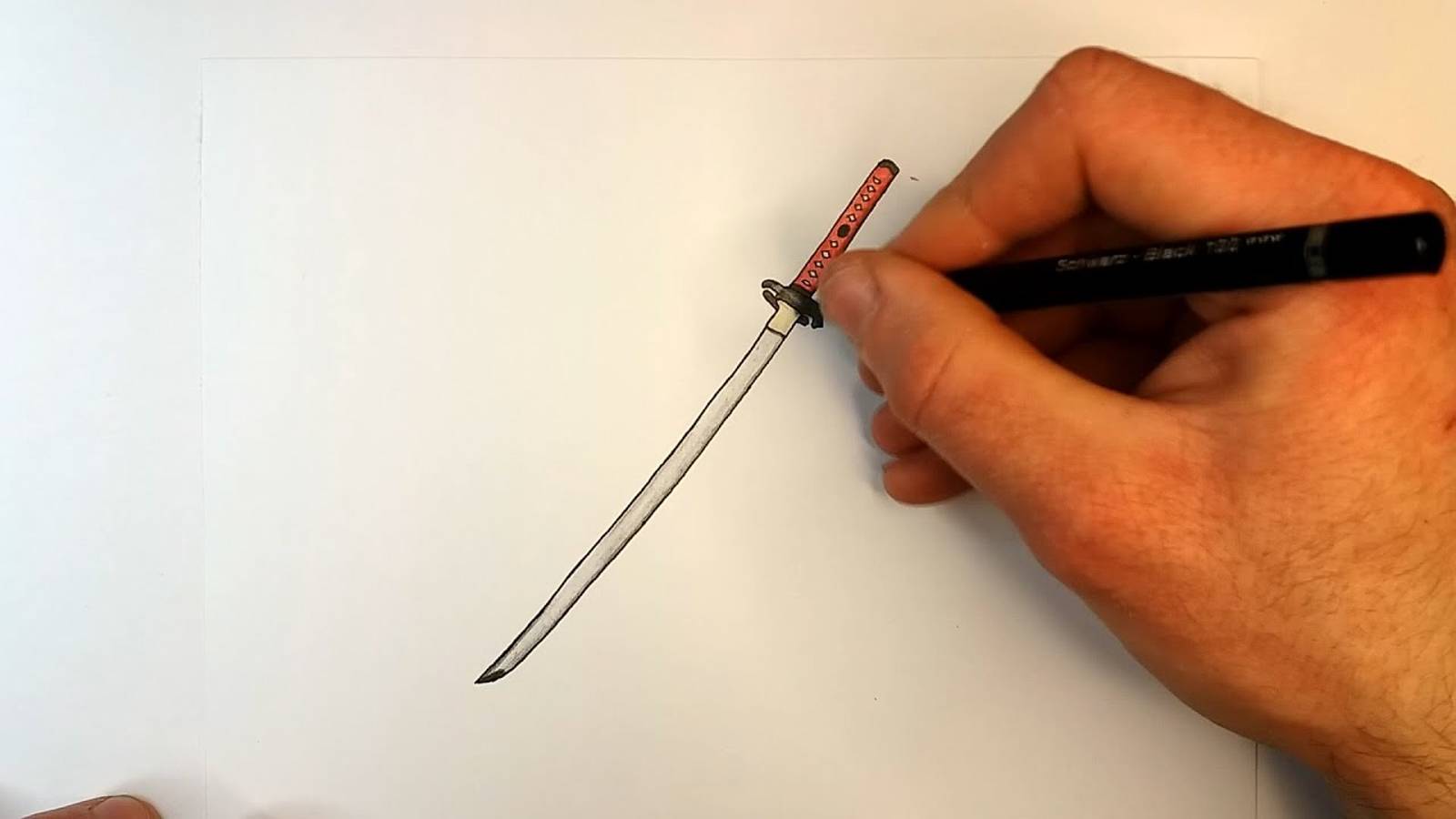 Как нарисовать Катану смотреть онлайн