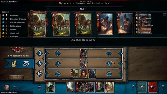 Gwent Spider Train ~ Nightmares ~ The Witcher Card Game Ranked Rank 15 Gameplay смотреть онлайн