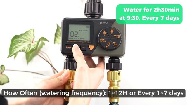 【Diivoo】WT08 Water Timer Operation Tutorial смотреть онлайн