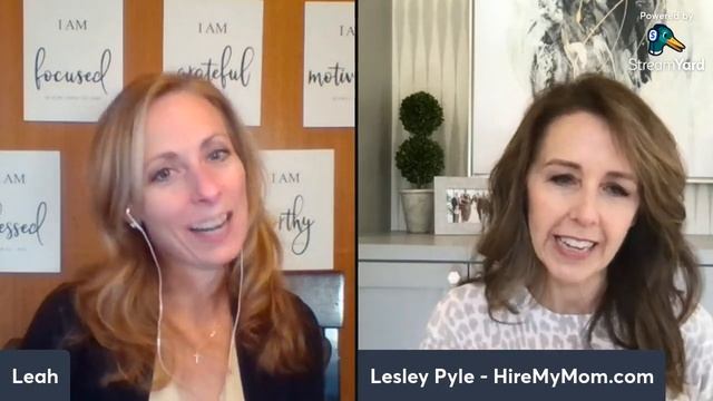 Helping Moms Work From Home: An Interview with Lesley Pyle Founder of HireMyMom.com смотреть онлайн