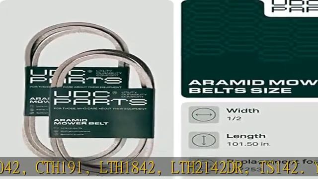 UDC Parts Mower Belt 197253 / Kevlar Cord / 101.500 Inches/for Husqvarna Craftsman Poulan AYP 42963