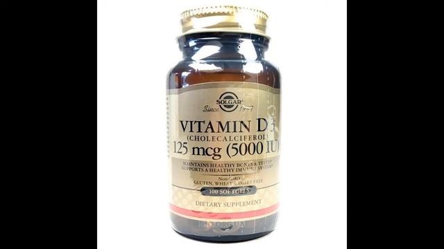 Solgar, ビタミン D3、コレカルシフェロール、5000 IU、ソフトジェル 100 錠