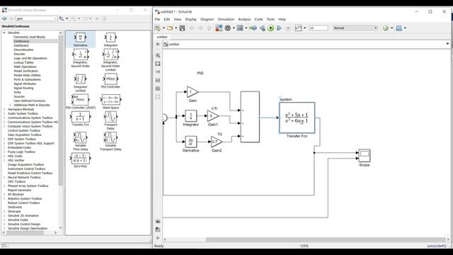 PID CONTROLLER MATLAB/SIMULINK смотреть онлайн