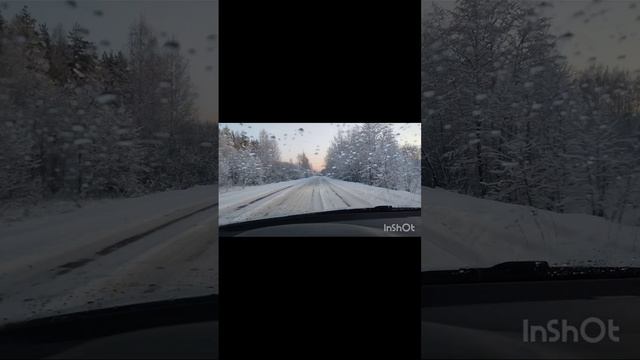 Красота зимней дороги. ❄❄❄ смотреть онлайн