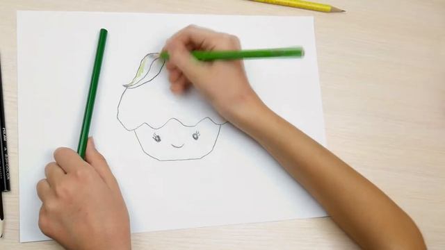 Как нарисовать маффин kawai легко и быстро! Diy смотреть онлайн