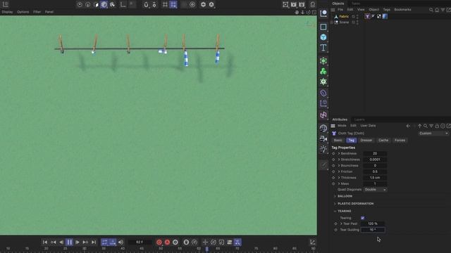#C4DQuickTip 38_ How to activate and guide tearing in cloth simulation in Cinema 4D смотреть онлайн