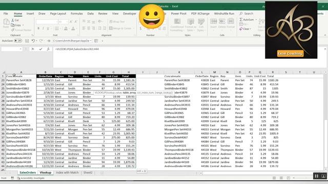 ABs Excel Coaching - Vlookup Function with Concatenate смотреть онлайн