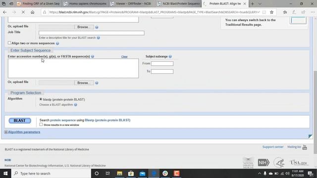ORF (Open Reading) Frame Finder Using NCBI смотреть онлайн