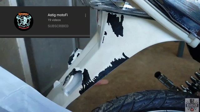 TUTORIAL/CARBON FIBER STICKER INSTALLED ON XRM125 смотреть онлайн