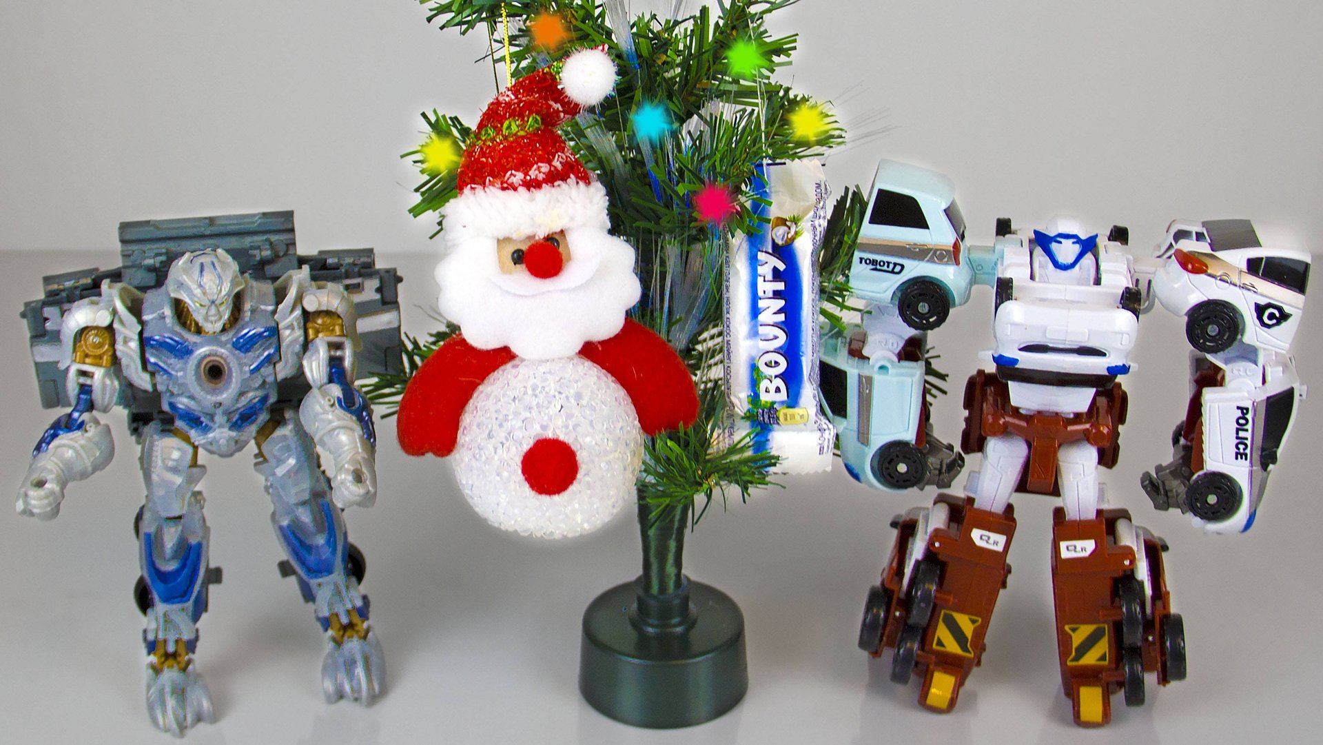 Мегатрон украл новогоднюю елку. Тоботы спасают Новый Год! смотреть онлайн