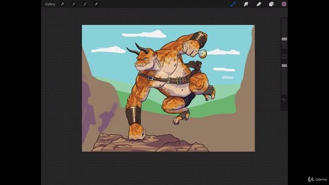 The Digital Painting. Lesson 09. Cell Shading Style. Part 53 - Background смотреть онлайн