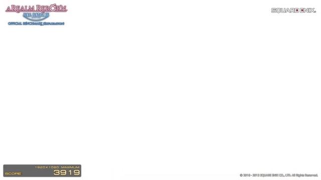 FFXIV Benchmark Run Through Maximum