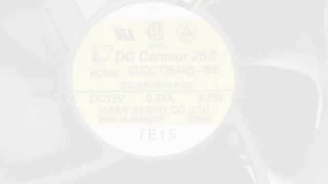 CUDC12B4RS-968 12V 0.37A 4.5W 3 wires Cooling Fan смотреть онлайн