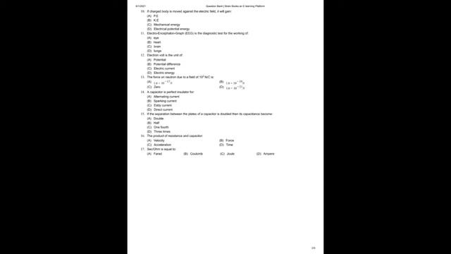 FSC 2nd year physics chapter 1 online test || smart syllabus tests || complete chapter test смотреть онлайн