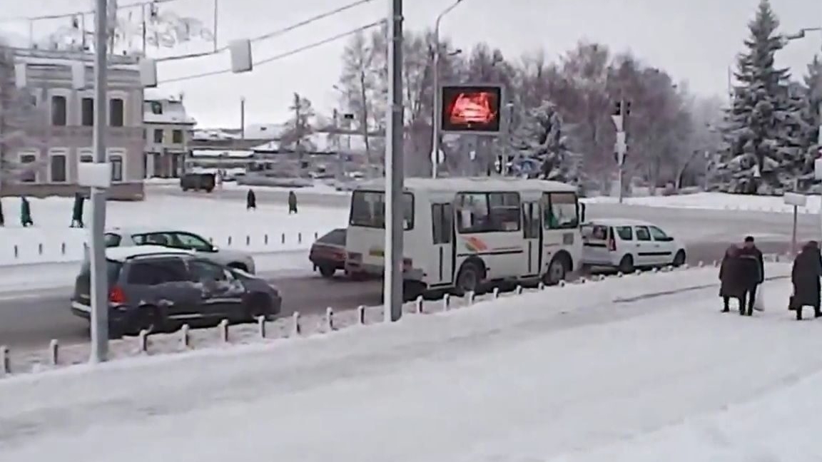 Ишим декабрь 2015. Центр города. смотреть онлайн