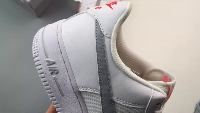 Nike Air Force 1 Low White Red Grey FD9772-100 смотреть онлайн