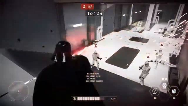 Star Wars Battlefront 2 Darth Vader 300 Killstreak on Kamino in Arcade mode смотреть онлайн