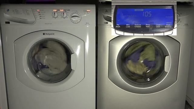 Wash Race - Hotpoint Aquarius WF541 vs. Hotpoint Ultima WT960 / Cotton Standard 60'c смотреть онлайн